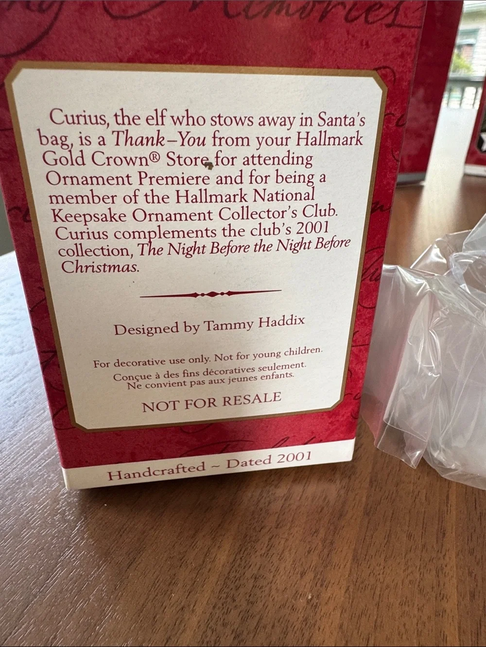 Hallmark keepsake ornament